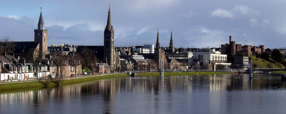 River Ness - Inverness Scotland from Friars Bridge